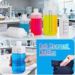 16oz Airtight Plastic Bottles for Lab Liquids