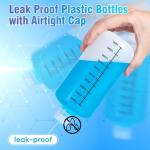 16oz Airtight Plastic Bottles for Lab Liquids