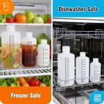 16oz Airtight Plastic Bottles for Lab Liquids