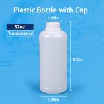32oz Plastic Bottles with Caps - Food Grade, Leak Proof