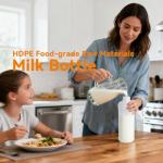 32oz Plastic Bottles with Caps - Food Grade, Leak Proof