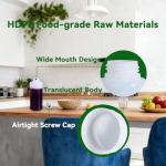 32oz Plastic Bottles with Caps - Food Grade, Leak Proof