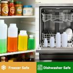 32oz Plastic Bottles with Caps - Food Grade, Leak Proof