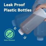 32oz Plastic Bottles with Caps - Food Grade, Leak Proof