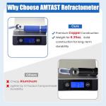AMTAST Salinity Refractometer for Saltwater Aquariums