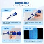 AMTAST Salinity Refractometer for Saltwater Aquariums