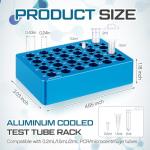 Dual Size Aluminum PCR Tube Cooler with Base