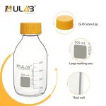 500ml Borosilicate Glass Media Storage Bottles - Pack of 6