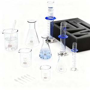 JOLABEAR 18-Piece Lab Glassware Set for Chemistry