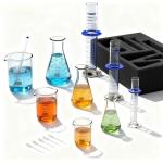 JOLABEAR 18-Piece Lab Glassware Set for Chemistry
