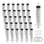 30 Pack of 30ml Sterile Plastic Syringes