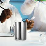 Hemobllo 1000ml Stainless Steel Graduated Beaker