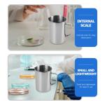 Hemobllo 1000ml Stainless Steel Graduated Beaker