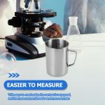 Hemobllo 1000ml Stainless Steel Graduated Beaker