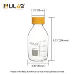 500ml Borosilicate Glass Media Storage Bottles - Pack of 6