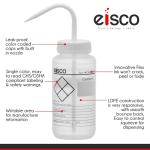 EISCO 1000ml Chemical Wash Bottles - 2-Pack
