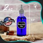 24 Pack Blue 2 Oz Glass Dropper Bottles