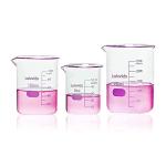 3-Piece Low Form 3.3 Boro Glass Beaker Set