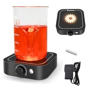 WEST TUNE Magnetic Stirrer with LED Light, 3000rpm