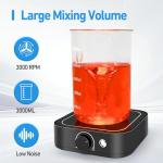 WEST TUNE Magnetic Stirrer with LED Light, 3000rpm