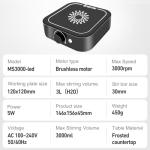 WEST TUNE Magnetic Stirrer with LED Light, 3000rpm