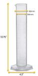 500mL Graduated Cylinder - Class A - Octagonal Base