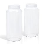 32 oz Airtight Plastic Lab Bottles with Lids
