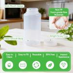 32 oz Airtight Plastic Lab Bottles with Lids