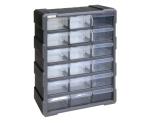 Quantum Storage PDC-18BK 18-Drawer Plastic Organizer