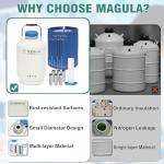 6L Liquid Nitrogen Dewar Container with Canisters