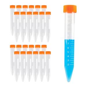 BKSIGA 15ml Leak-Proof Centrifuge Tubes, 100 Pcs