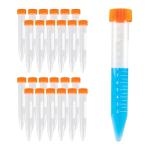 BKSIGA 15ml Leak-Proof Centrifuge Tubes, 100 Pcs