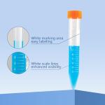 BKSIGA 15ml Leak-Proof Centrifuge Tubes, 100 Pcs