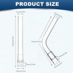 6-Pack Borosilicate Glass Tubes for Labs