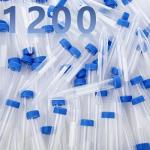 1200 Pcs 15ml Plastic Centrifuge Test Tubes