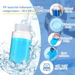 12 Plastic Sample Bottles with Screw Caps - 8oz