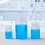 12 Plastic Sample Bottles with Screw Caps - 8oz