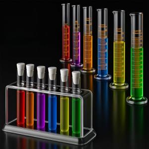 Telleglow 6-Piece Glass Graduated Cylinder Set