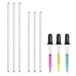 Glass Stir Sticks and Graduated Droppers Set