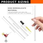 Glass Stir Sticks and Graduated Droppers Set