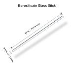 15 Glass Stirring Rods - 5mm x 12 Inch