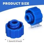 100 Luer Lock Dispensing Syringe Caps – Blue