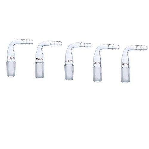 Laboy 90° Vacuum/Gas Inlet Adapter, 5 Pack