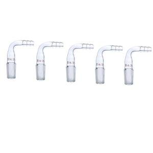 Laboy 90° Vacuum/Gas Inlet Adapter, 5 Pack