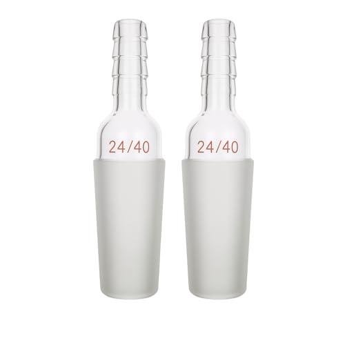 Laboy Glass Vacuum/Gas Inlet Adapter, 2-Pack