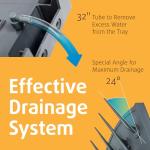 Wall Mounted Bottle Drying Rack with 53 Pegs