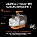 NAVAC NP5DP2 Dual-Stage Vacuum Pump 5 CFM