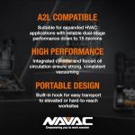 NAVAC NP5DP2 Dual-Stage Vacuum Pump 5 CFM