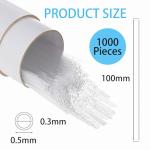 Hikiwin 1000pcs Open-Ended Glass Capillary Tubes