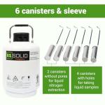 6L Cryogenic Liquid Nitrogen Tank with Carry Bag